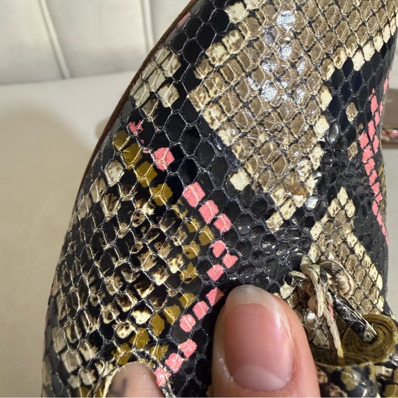 💗 Chic Pink & Brown AGL Mules– Size 37.5 🤎 - Picture 11 of 11